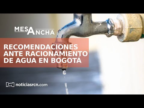 La Mesa Ancha: Inicia el racionamiento de agua en Bogotá debido al bajo nivel de los embalses
