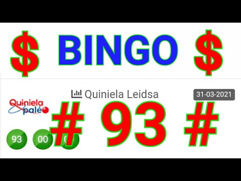RESULTADOS de HOY....!! ((( 93 ))) BINGO HOY / loteria LEIDSA para HOY / NÚMEROS QUE MÁS SALEN HOY