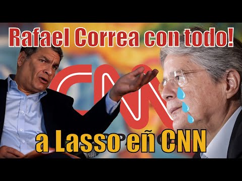 Rafael Correa en CNN, lo trapea a Guillermo Lasso