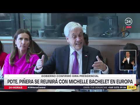 Gobierno confirmó gira del Mandatario: Presidente Piñera se reunirá con Michelle Bachelet en Europa