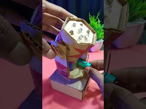 Dj Light Making 🔥 | Using Cardboard | #shorts #diy #diyprojects