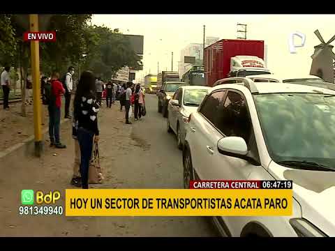 Lima: Se registra paralización parcial de transporte en diferentes zonas (2/3)