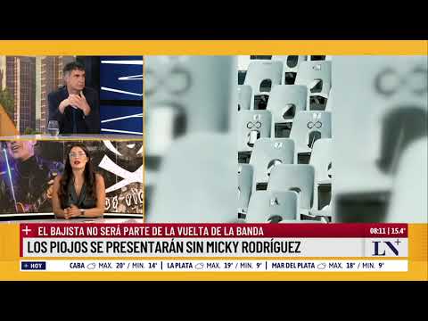 Los Piojos se presentarán sin Micky Rodríguez: el bajista no será parte del regreso de la banda