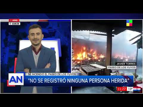 #AméricaNoticias - Incendio en el paseo de los yuyos del Mercado 4