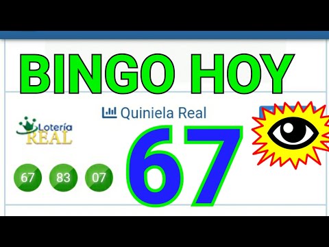 RESULTADOS de HOY..!! (( 67 )) BINGO HOY..! Loteria REAL de HOY..!! Números reales 05 para hoy