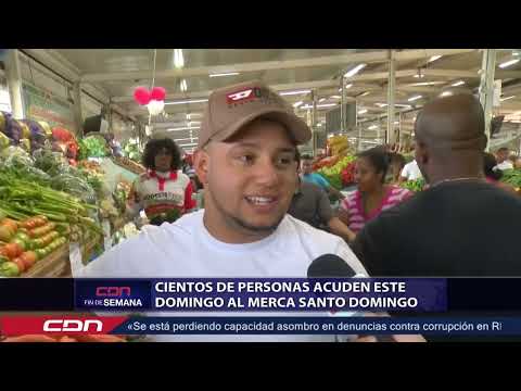 Cientos de personas acuden este domingo al Merca Santo Domingo