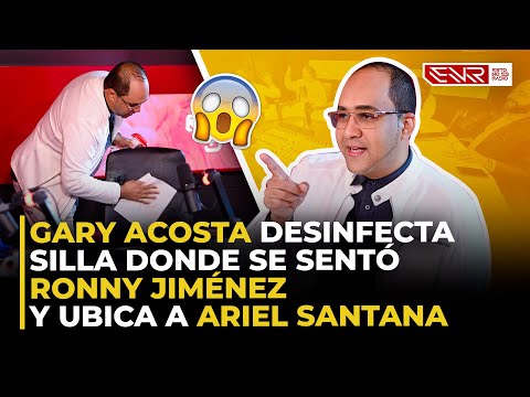 GARY ACOSTA DESINFECTA SILLA DONDE SE SENTÓ RONNY JIMÉNEZ Y UBICA A ARIEL SANTANA