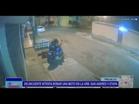 Trujillo: delincuente intenta robar una moto en la Urb. San Andrés V etapa