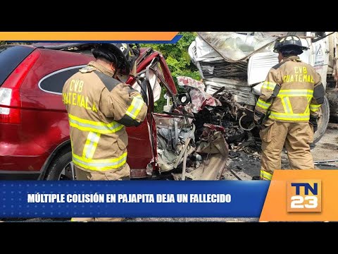 Múltiple colisión en Pajapita deja un fallecido