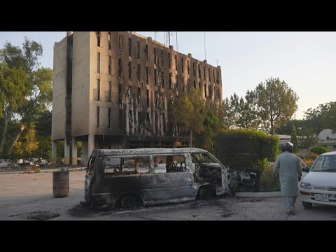 Pakistan: dégâts à Peshawar au lendemain de manifestations en soutien à Imran Khan | AFP Images