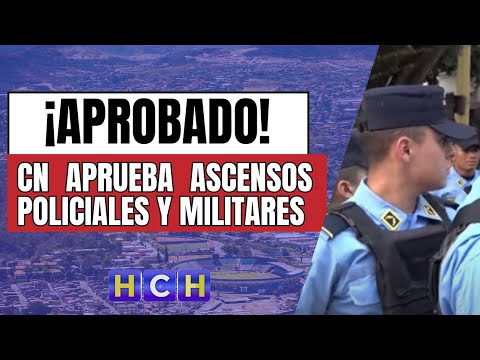Ascensos policiales y militares, entre lo aprobado en Sesión Extraordinaria del CN