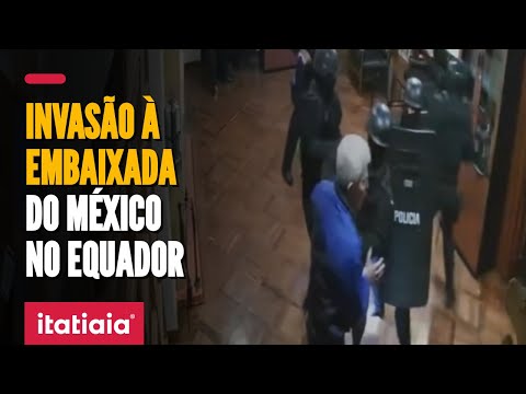 GOVERNO DO MÉXICO REVELA VIDEO DO MOMENTO DA INVASÃO À EMBAIXADA DO PAÍS NO EQUADOR