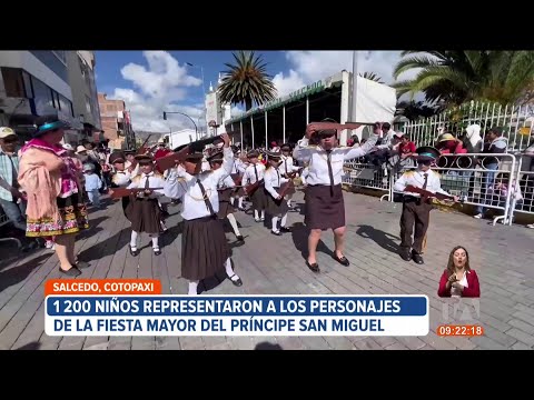 1.200 niños participaron de la Fiesta Mayor del Príncipe San Miguel en Salcedo