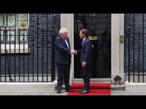 Lacalle Pou se reunió con el primer ministro de Reino Unido, Boris Johnson