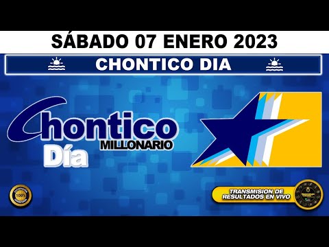Resultado lotería CHONTICO DIA ?del SÁBADO 07 de ENERO de 2023 (ULTIMO SORTEO DE HOY) l