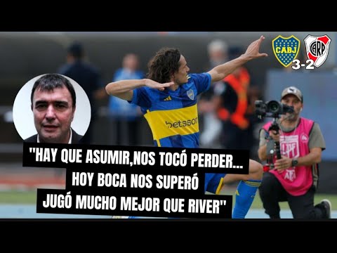 Costafebre y Chattas reconocen la derrota!!! Boca vs River 3-2 Copa de la Liga Profesional
