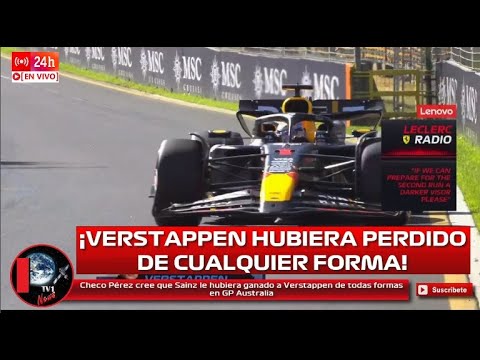 Checo Pérez cree que Sainz le hubiera ganado a Verstappen de todas formas en GP Australia