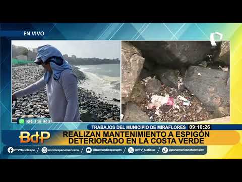 Miraflores: realizan mantenimiento a espigón deteriorado en Costa Verde tras denuncia de BDP