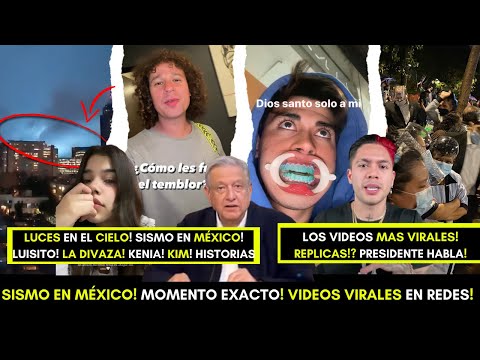 TEMBLOR EN MÉXICO! CAPTAN LUCES EN EL CIELO DURANTE EL SISMO! YOUTUBERS FILMAN TODO! VIDEOS VIRALES!