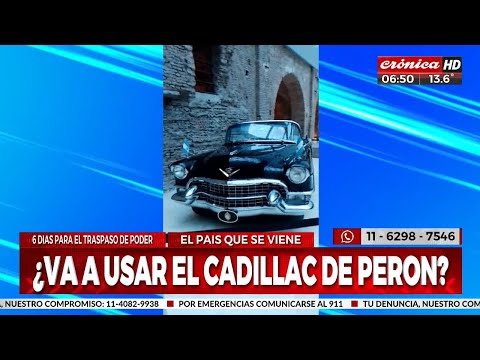 ¿Javier Milei va a usar el Cadillac de Juan Domingo Perón?