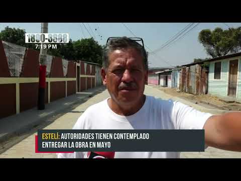 Estelí: Continúan obras de adoquinado en barrios - Nicaragua