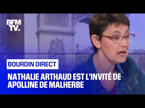 Nathalie Arthaud face à Apolline de Malherbe en direct
