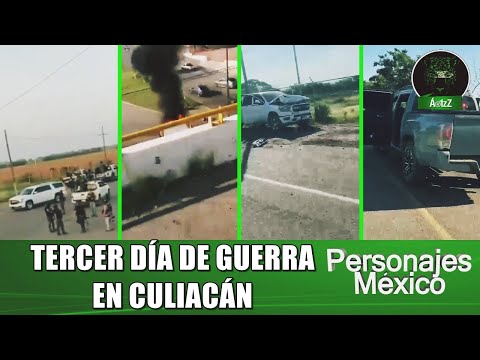 Tercer día de enfrentamientos en Culiacán, Sinaloa; Chapitos vs Mayos