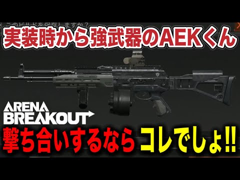 AEK…あんたずっと強いじゃない。【arenabreakout】アリーナブレイクアウト