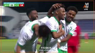 ملخص مباراة السعودية الاولمبي 5-0 طاجيكستان الاولمبي – كأس اسيا تحت 23 سنة