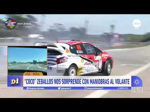 Coco Zeballos demuestra sus maniobras al volante