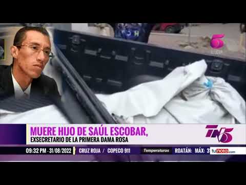 Encuentran muerto al hijo de Saúl Escobar, exsecretario privado de Rosa Elena Bonilla