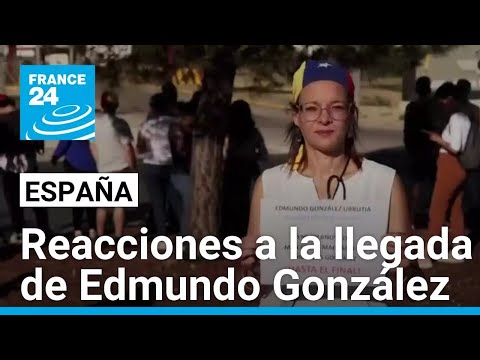 Venezolanos en España reaccionan ante la llegada de Edmundo González como asilado político