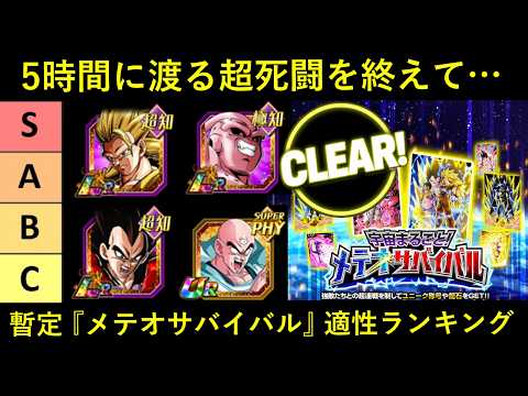 【ドッカンバトル】5時間の死闘を終えて…。『メテオサバイバル』暫定版適性キャラランキング