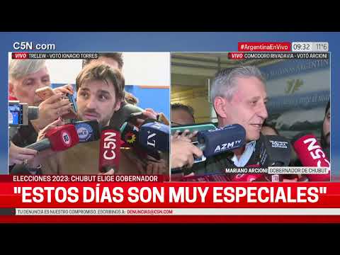 ELECCIONES en CHUBUT: HABLÓ el GOBERNADOR MARIANO ARCIONI