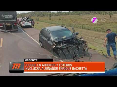 Senador Baccetta sufre accidente de tránsito y confirman 4 fallecidos