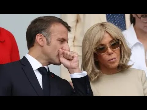 Brigitte Macron en soutien de son mari pour le défilé du 14-Juillet