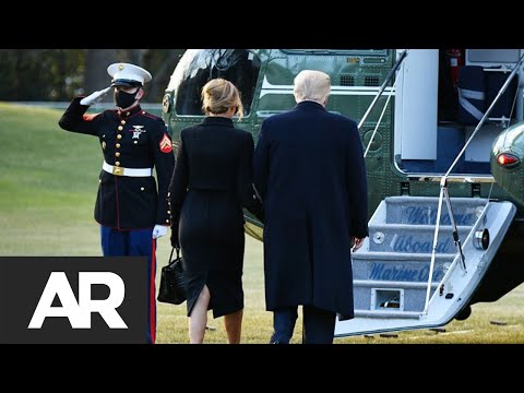 Últimos momentos de Trump en la Casa Blanca
