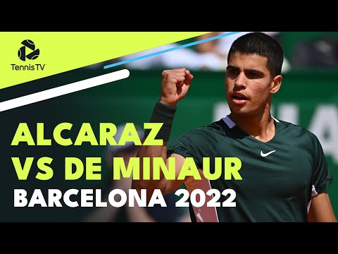 Tennis 🎾 Carlos Alcaraz Vs Alex de Minaur THRILLER | Barcelona 2022 Semi-Finals Highlights