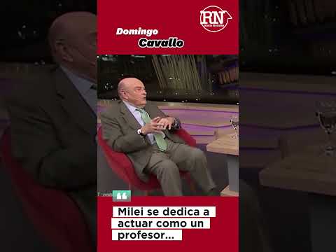 Para Domingo Cavallo, Milei se dedica a actuar como un profesor...