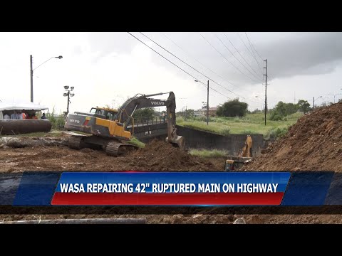 WASA Repairs 42 Inch Pipeline