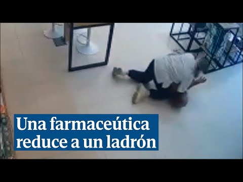 Una joven farmacéutica reduce a un ladrón con la técnica del mataleón