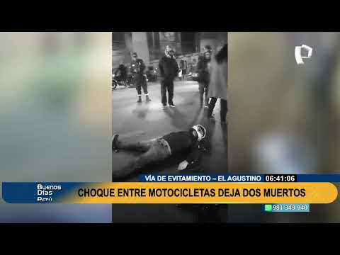 Motociclista peruano y venezolano muren tras choque en El Agustino