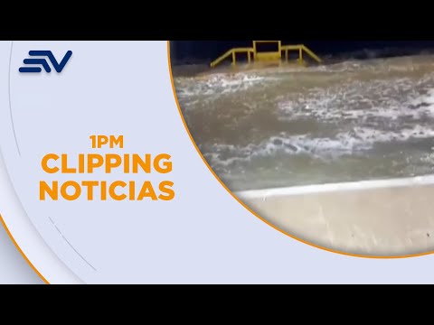 Malecón de Salinas se inundó tras un fuerte oleaje | Televistazo | Ecuavisa