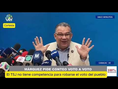 Enrique Márquez: Que se cuente en físico voto por voto.