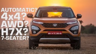 Tata Harrier Automatic, Seven Seater, 4x4: All Details | #In2Mins