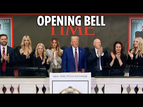 LIVE: Donald Trump rings the opening bell of the NY Stock Market