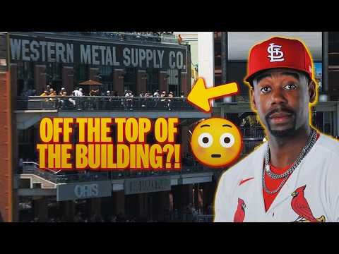 Jordan Walker CRUSHES a homer off the TOP of the Western Metal Supply building  | MLB 하이라이트