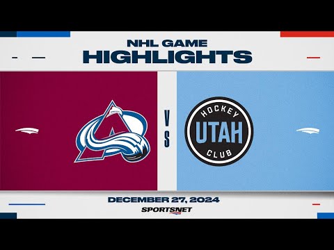 NHL Highlights | Avalanche vs. Utah HC - December 27, 2024