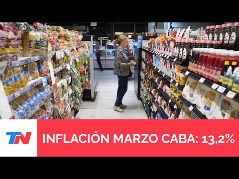 La inflación en CABA fue 13,2% en marzo y acumuló 57,3% en los primeros tres meses del año