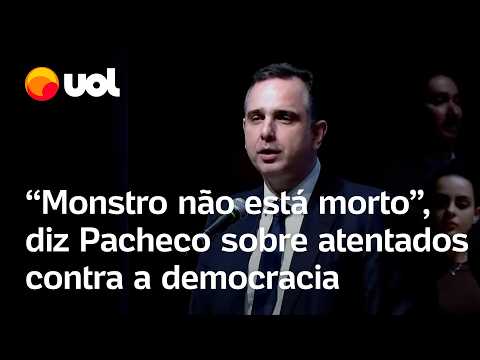 Pacheco elogia Lula e diz que 'monstro' contra a democracia 'não está morto': 'Vigilância constante'